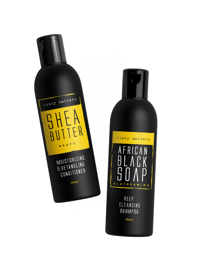 African Black Soap & Shea Butter Shampoo and Conditioner
